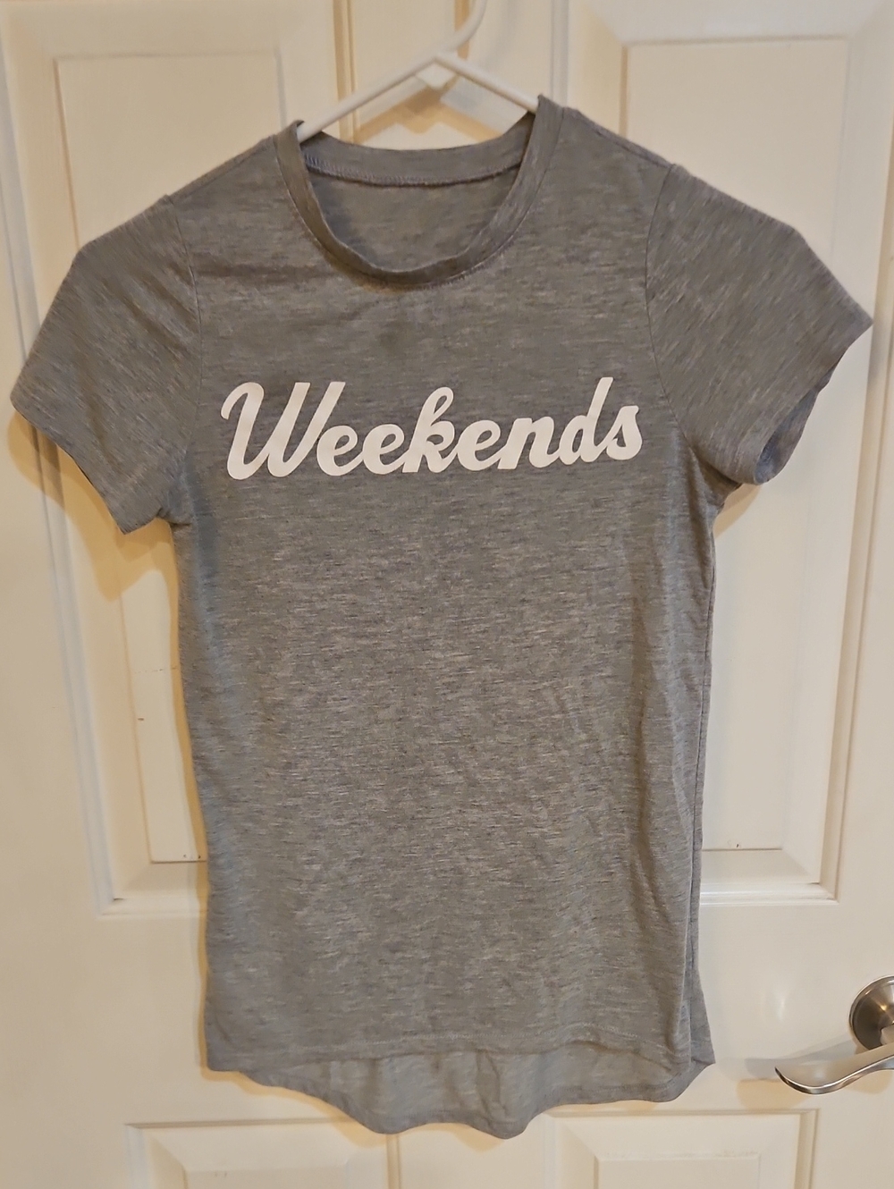 Awake NY Grey 'Weekends' Short Sleeve Tee